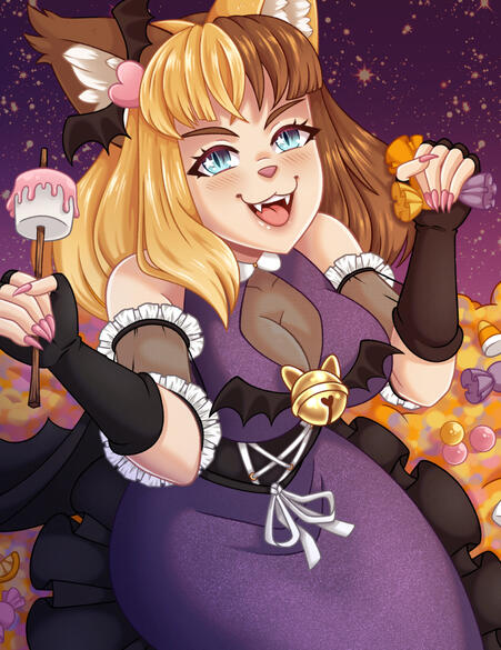 MachikoHalloweenHalfbody